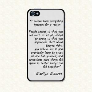 Marilyn Monroe Quote - Iphone 4/4s Case, Iphone..