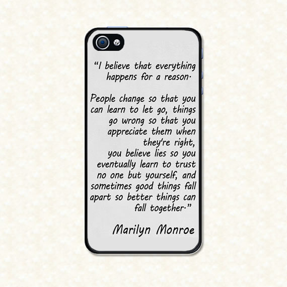 Marilyn Monroe Quote - Iphone 4/4s Case, Iphone 5/5s/5s Case