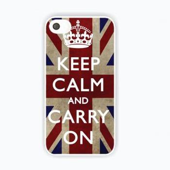 Keep Calm and Carry On - Iphone 4/4s case, Iphone 5/5s/5s case