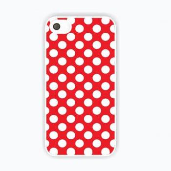 Red Polkadots - Iphone 4/4s case, Iphone 5/5s/5s case